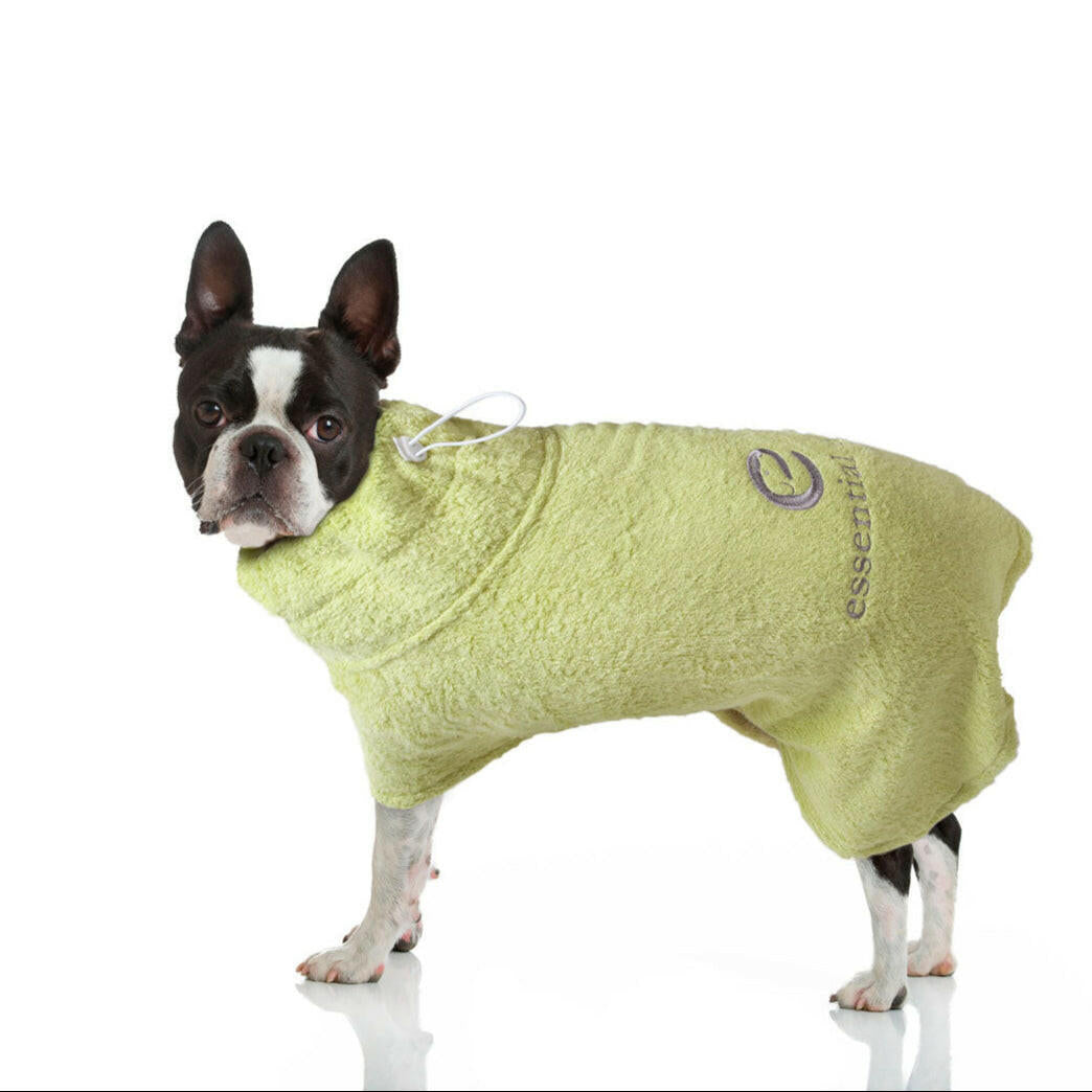 Organic bamboo dog bathrobe