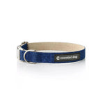 essential dog breathable dog collar made from organic hemp and cotton