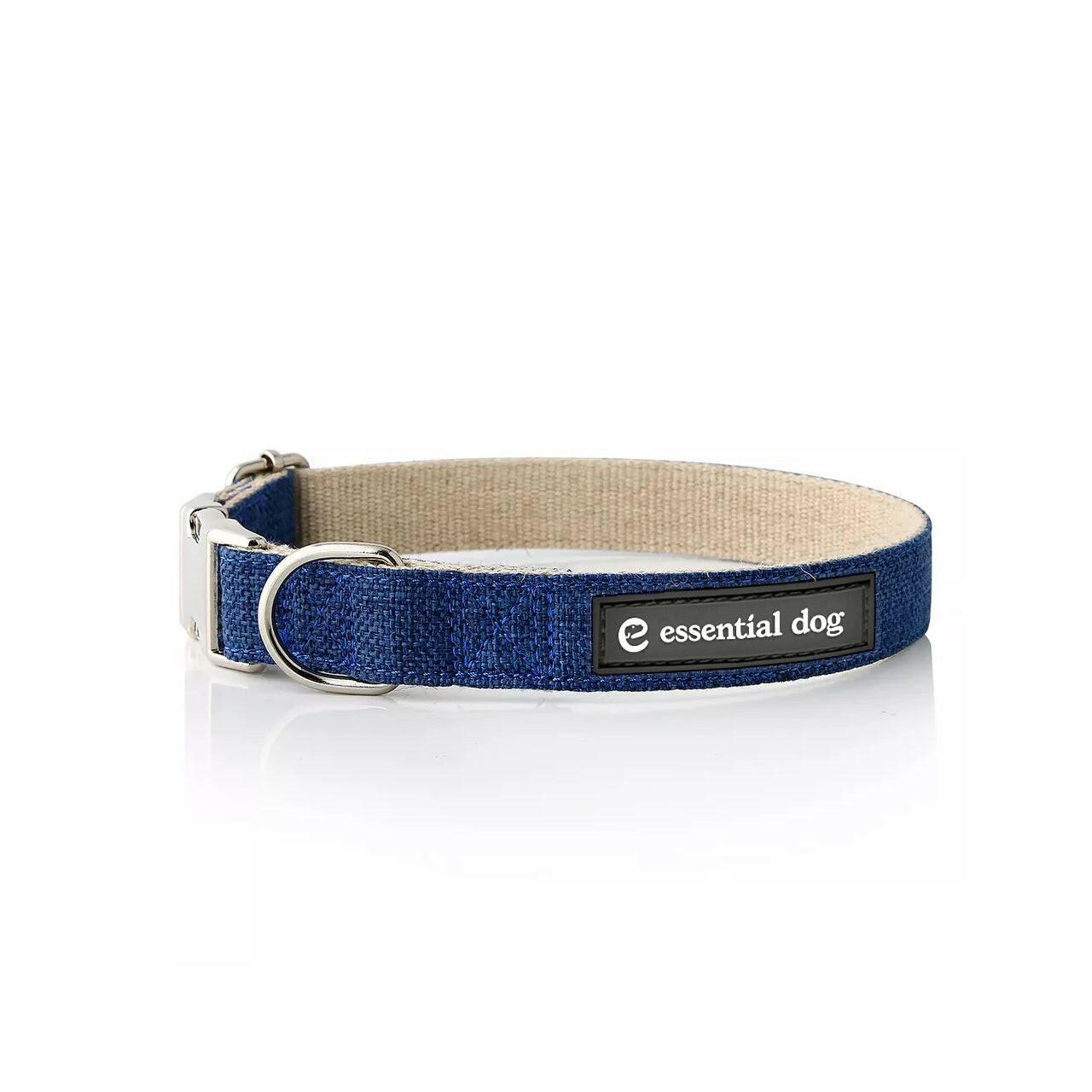 breathable dog collar in blue color