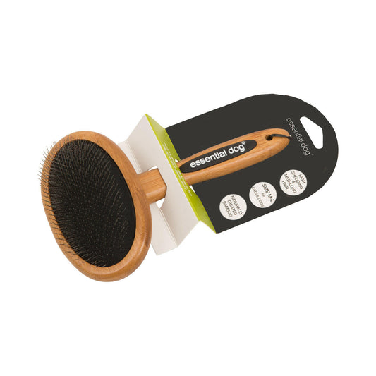 natural bamboo slicker brush