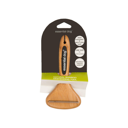 Natural bamboo de-shedding tool