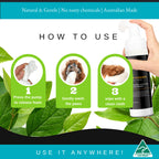 plant based all natural and gentle shampoo for pets that you can take anywhere