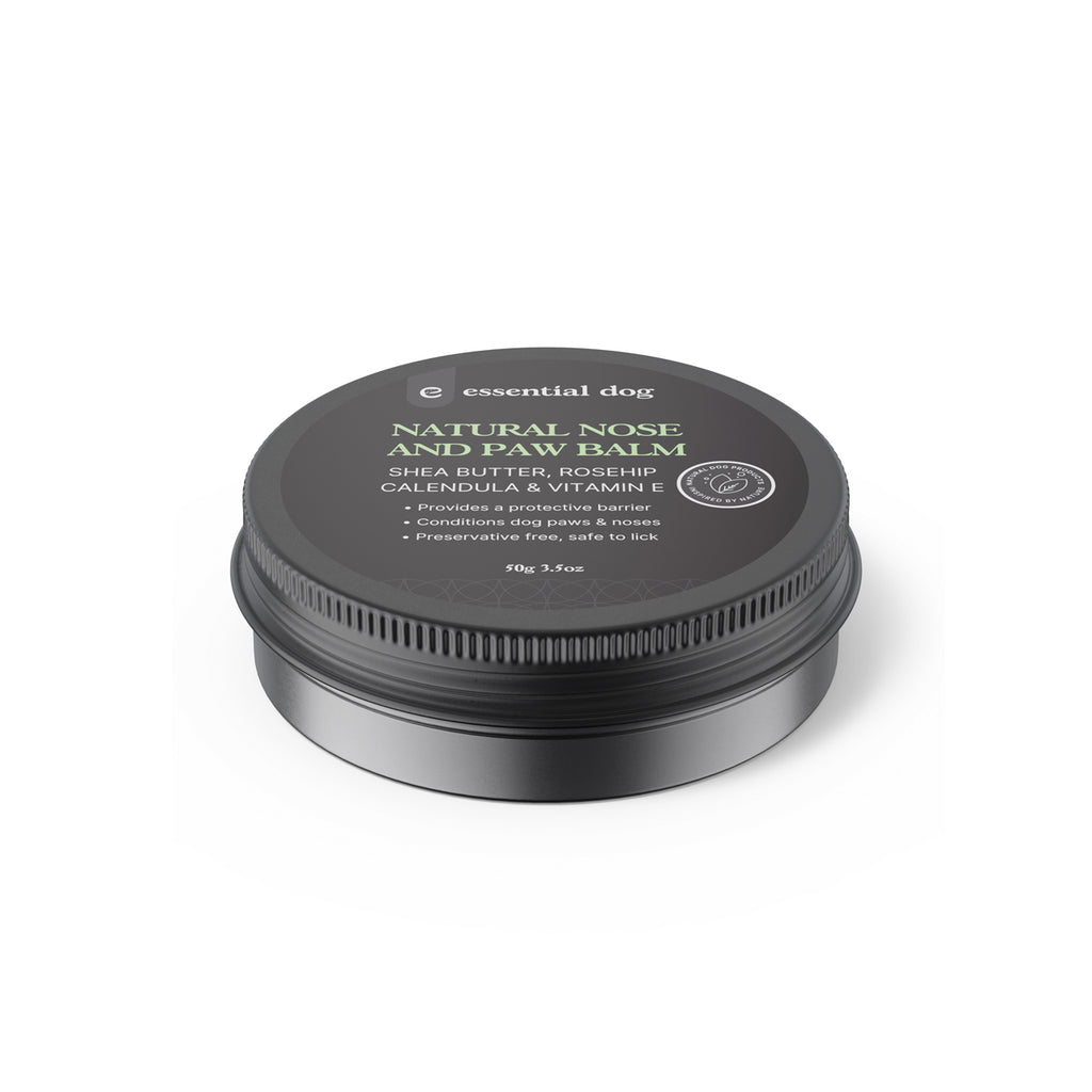 essential dog natural nose and paw balm for your dog´s cracked paws and nose