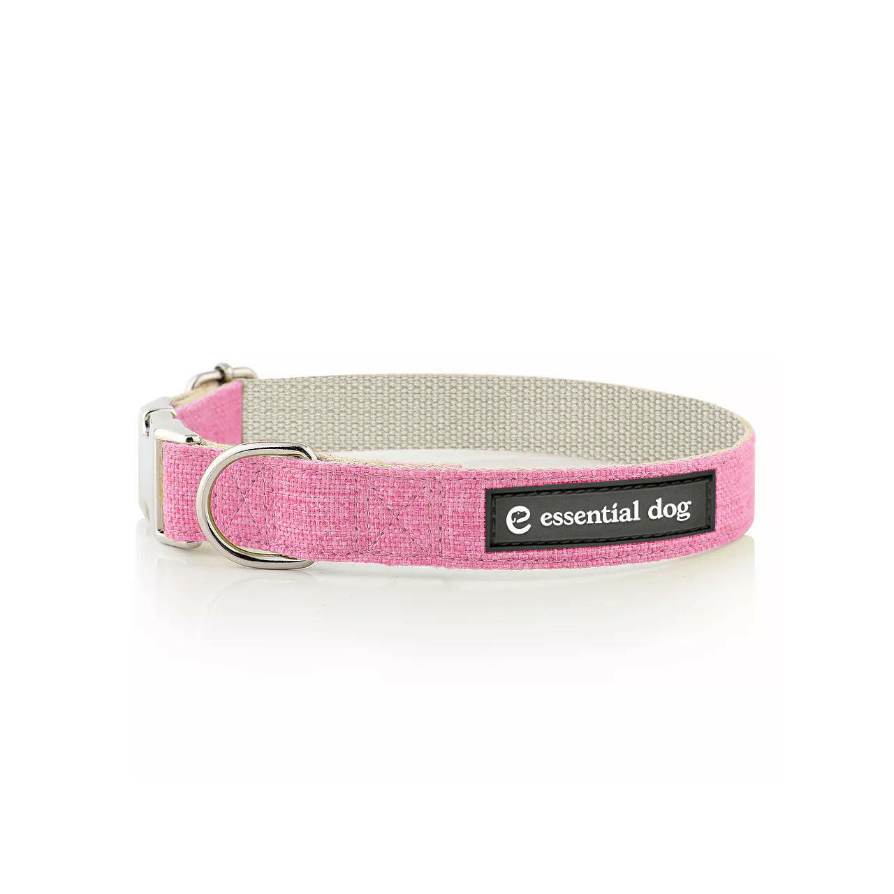 sustainable dog collar in pink color