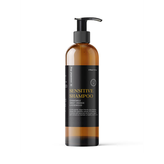 Sensitive Dog Shampoo: Chamomile, Sweet Orange & Rosewood 250ml