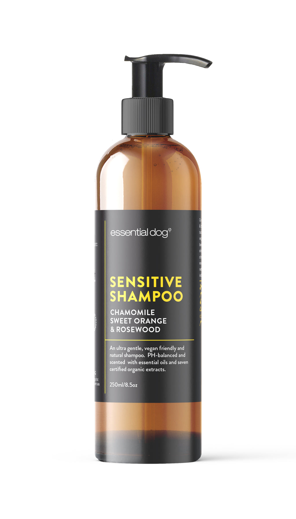 SENSITIVE DOG SHAMPOO: Kamille, süße Orange und Rosenholz 250 ml