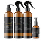 Pack Sensitive 5 : shampoing, après-shampoing, spray anti-grattage et huile de graines de chanvre
