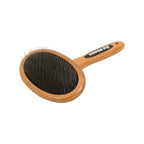 essential dog slicker brush for dogs and cats from sustainable bamboo