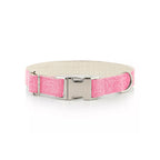 beautiful and sustainable pink collar for dogs and cats